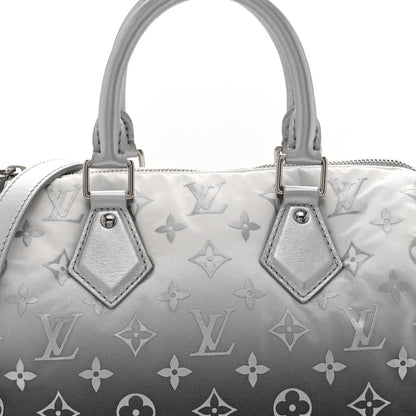 Louis Vuitton Nylon Monogram Gradient LV Snow Speedy Bandouliere 25 Frost 7 of 9