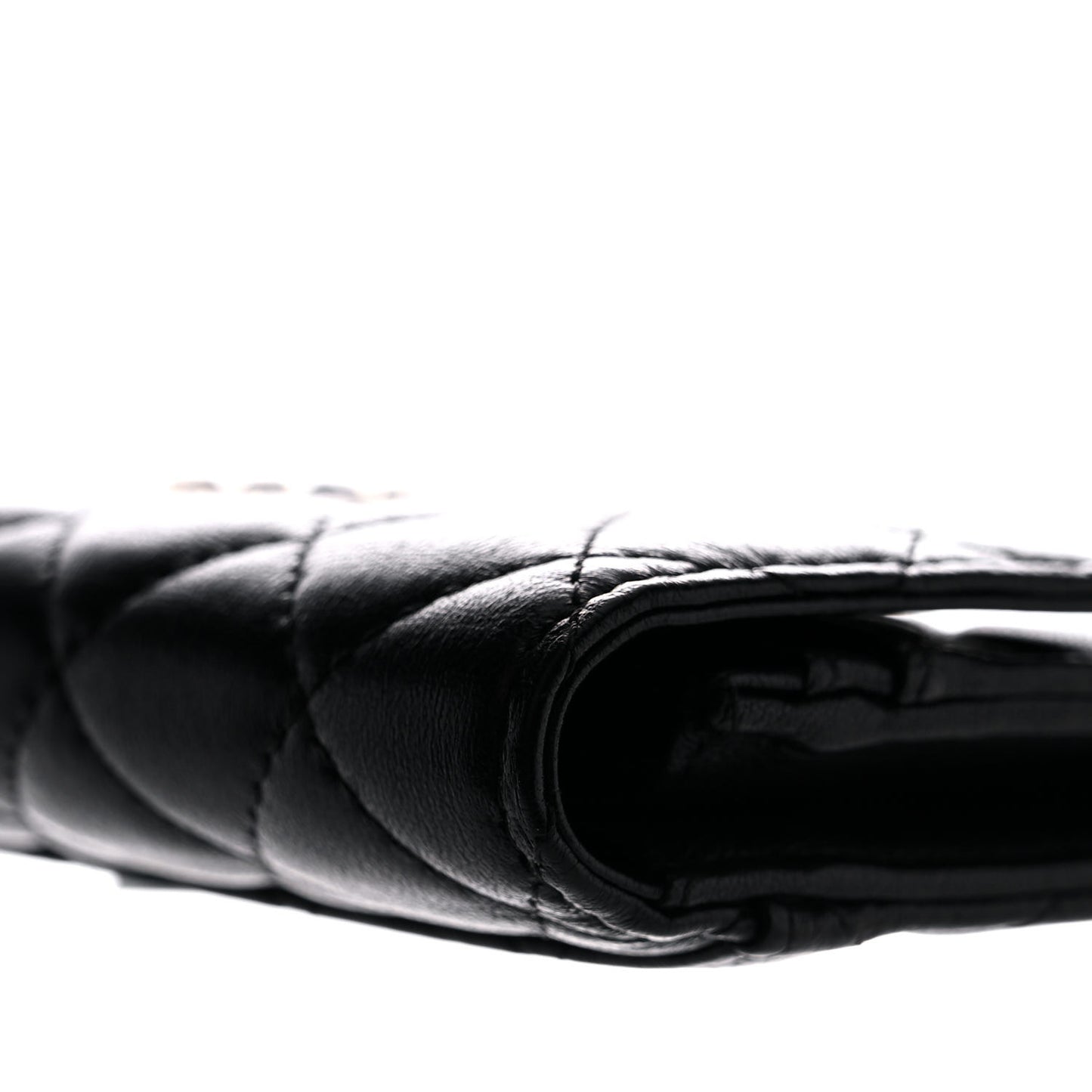 Lambskin Quilted Medium Chanel 19 Flap Wallet Black