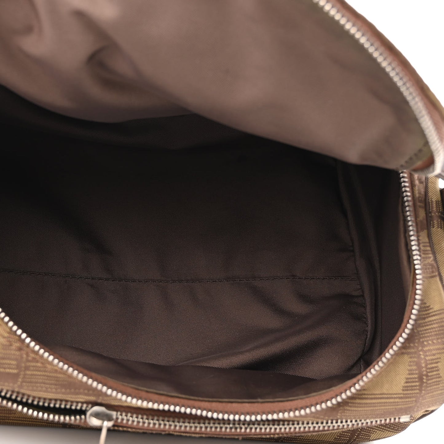 Nylon Travel Cosmetic Case Brown