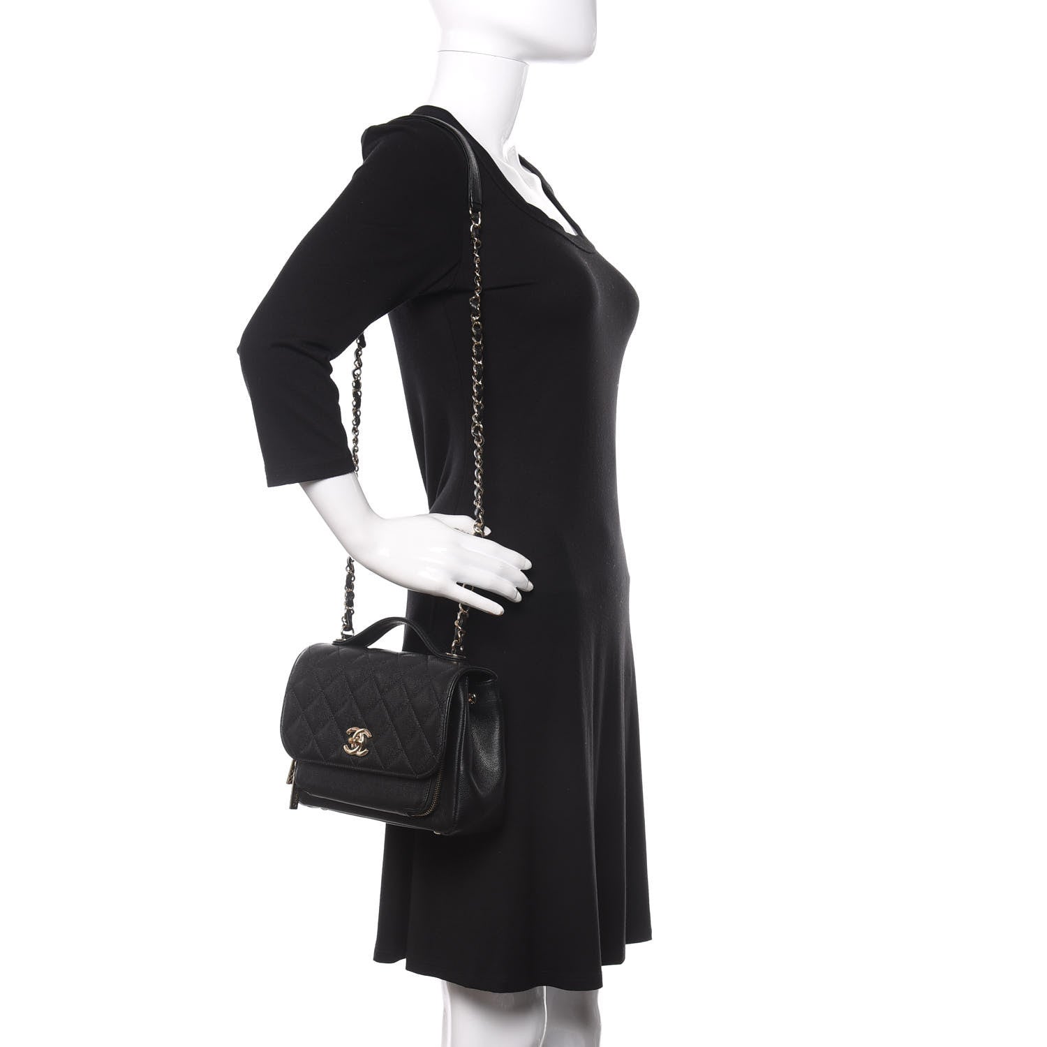 Chanel Caviar Quilted Medium Business Affinity Flap Black 2 of 11