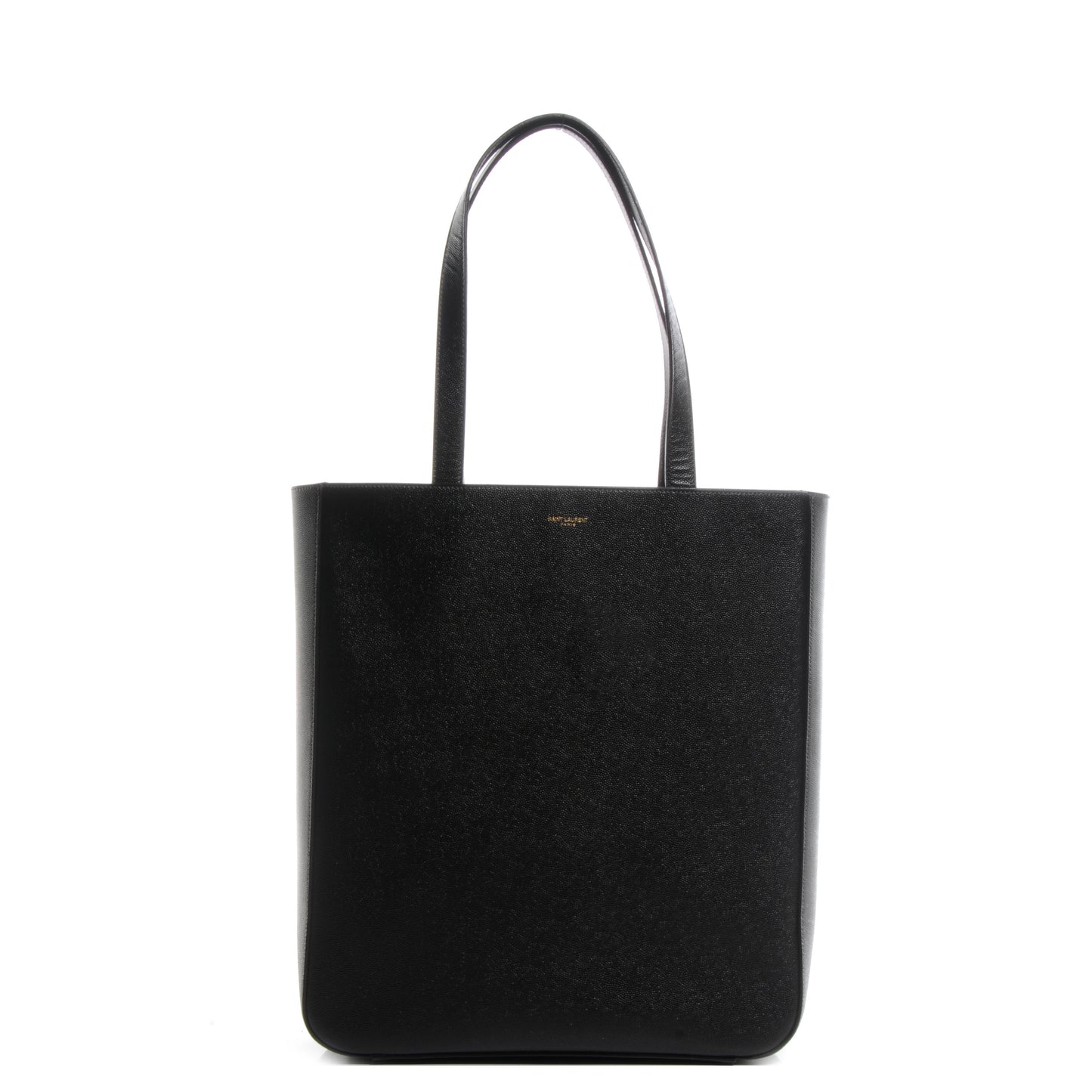 Grain de Poudre Textured Leather North/South Medium Museum Tote Brown