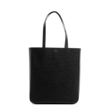 Saint Laurent Grain de Poudre Textured Leather North/South Medium Museum Tote Brown 1 of 7