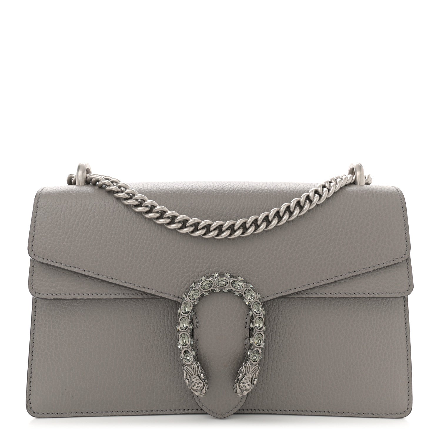 Gucci Pebbled Calfskin Small Dionysus Shoulder Bag Dusty Grey 1 of 12
