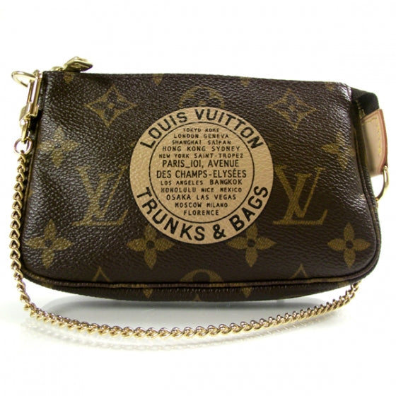 Monogram Complice Trunks and Bags Mini Pochette Accessories Beige