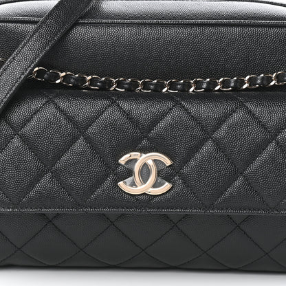 Chanel Caviar Quilted Medium In & Out Camera Case Black 8 of 10