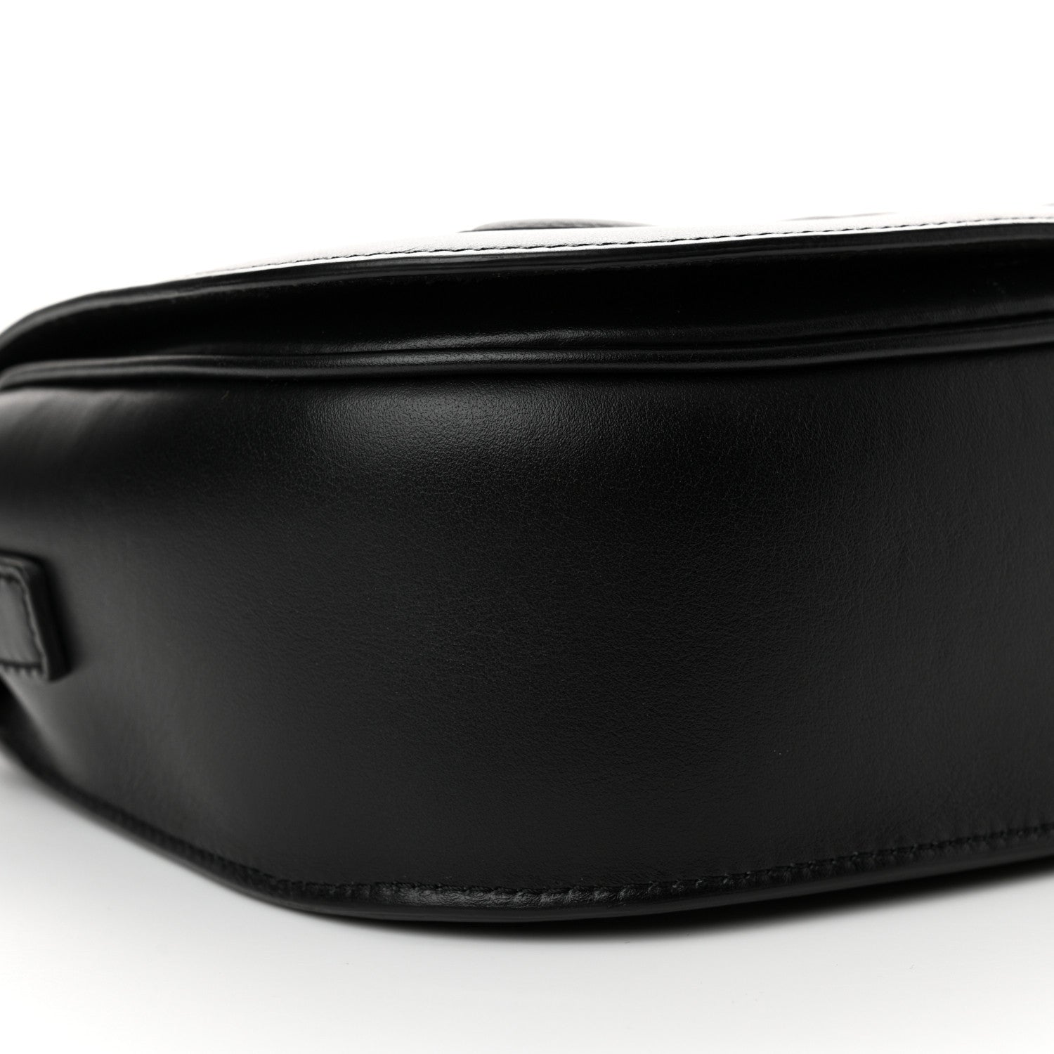 Celine Smooth Calfskin Cuir Triomphe Folco Crossbody Bag Black 9 of 12