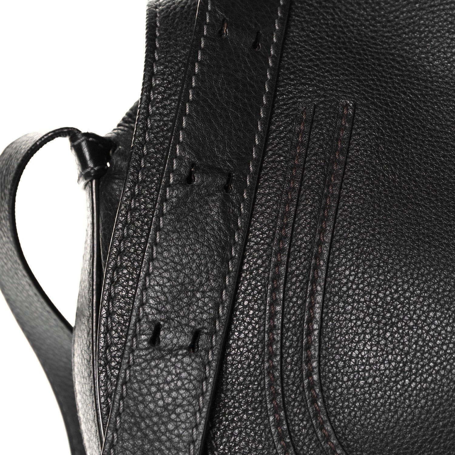 Chloe Calfskin Medium Marcie Round Crossbody Bag Black 13 of 16