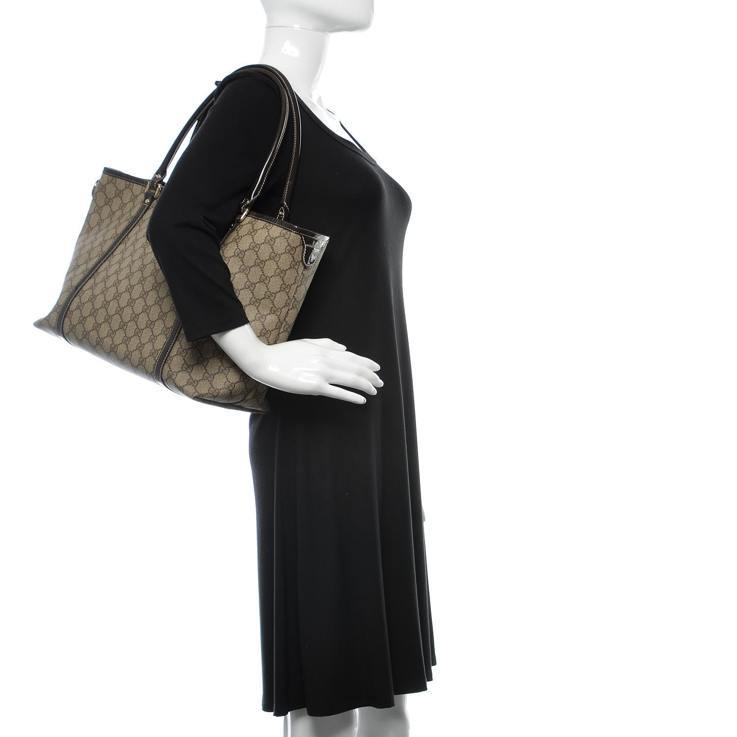 Gucci GG Plus Monogram Medium Joy Tote Dark Brown 2 of 11
