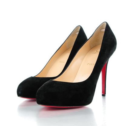 Christian Louboutin Suede New Declic 120 Pumps 40 Black 3 of 9