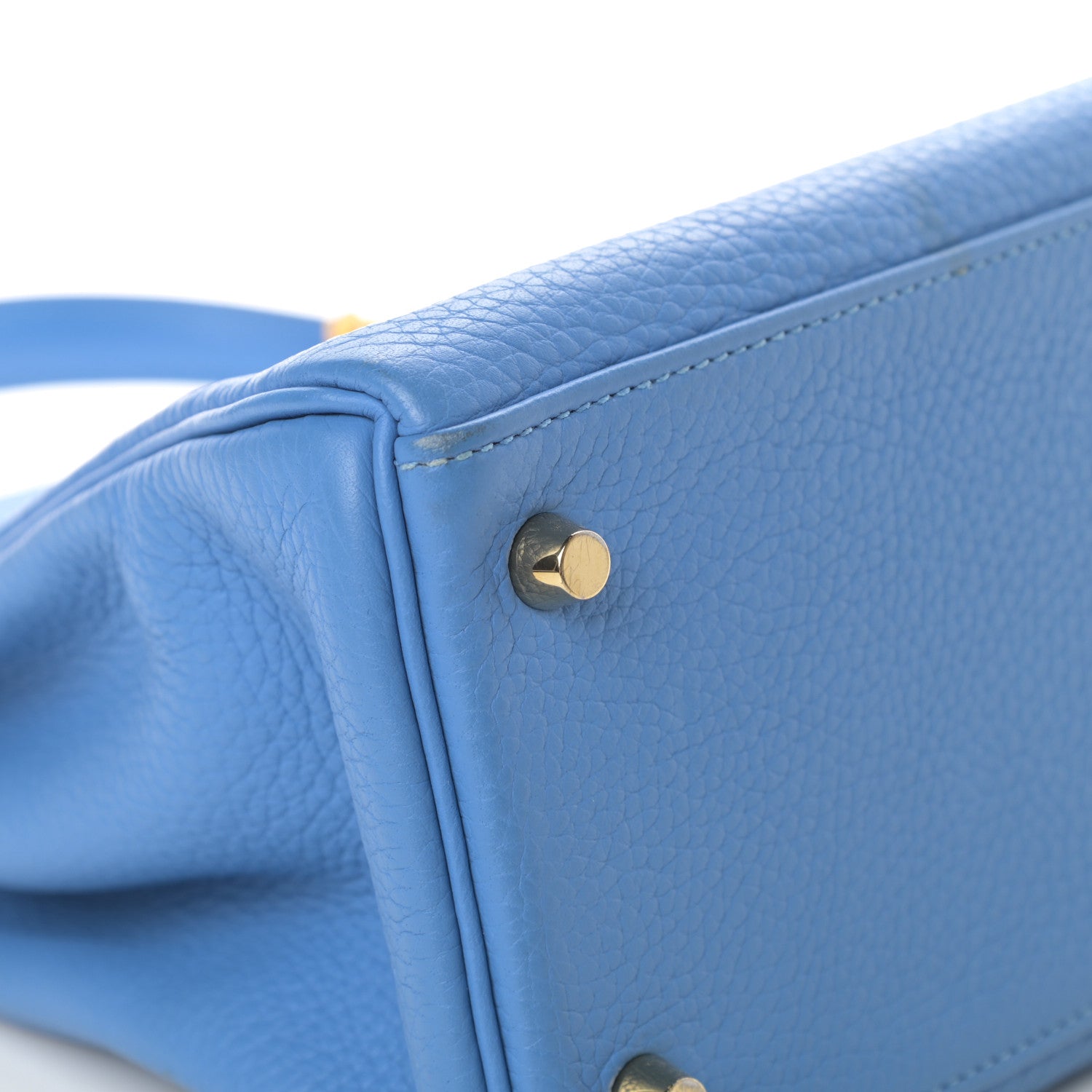 Hermes Togo Kelly Retourne 28 Bleu Paradise 7 of 42