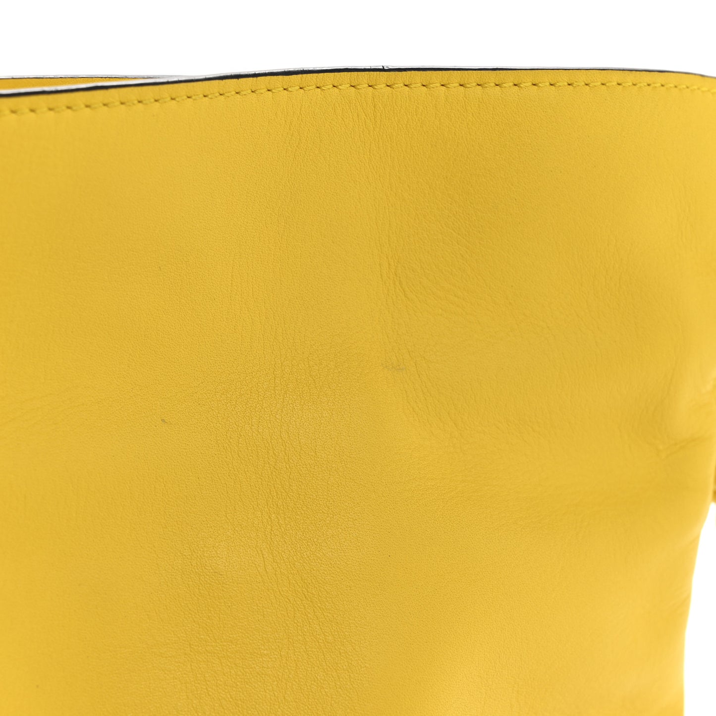 Calfskin Mini Flamenco Knot Clutch Mustard