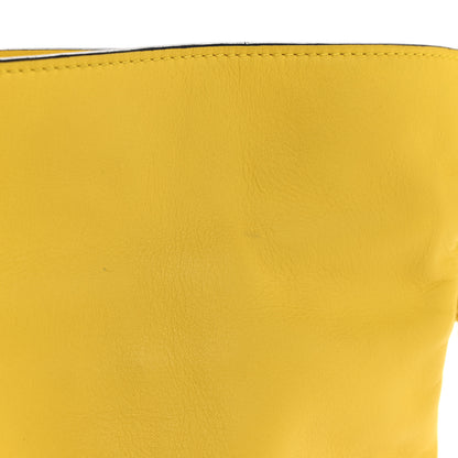 Loewe Calfskin Mini Flamenco Knot Clutch Mustard 11 of 12