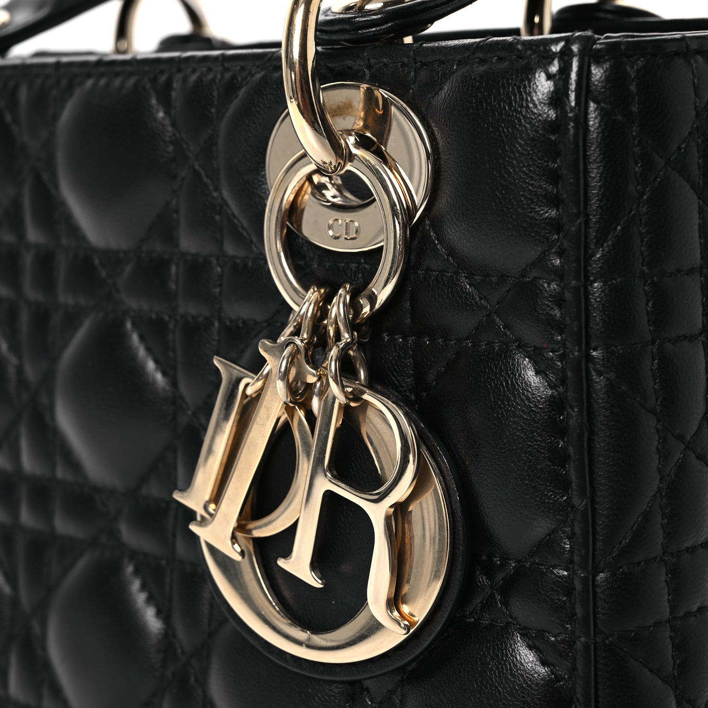 Lambskin Cannage Small My ABCDior Lady Dior Black