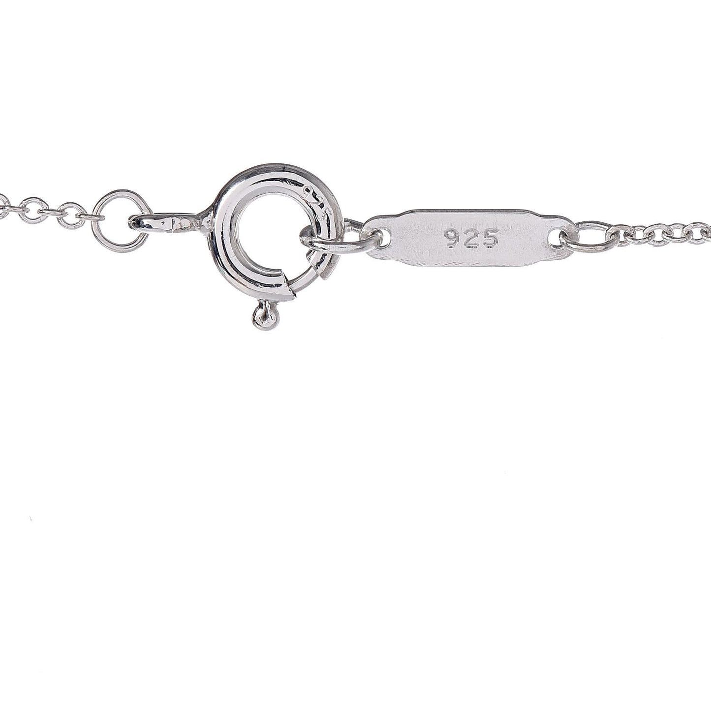 Sterling Silver 18K Rose Gold 1837 Interlocking Circles Pendant Necklace