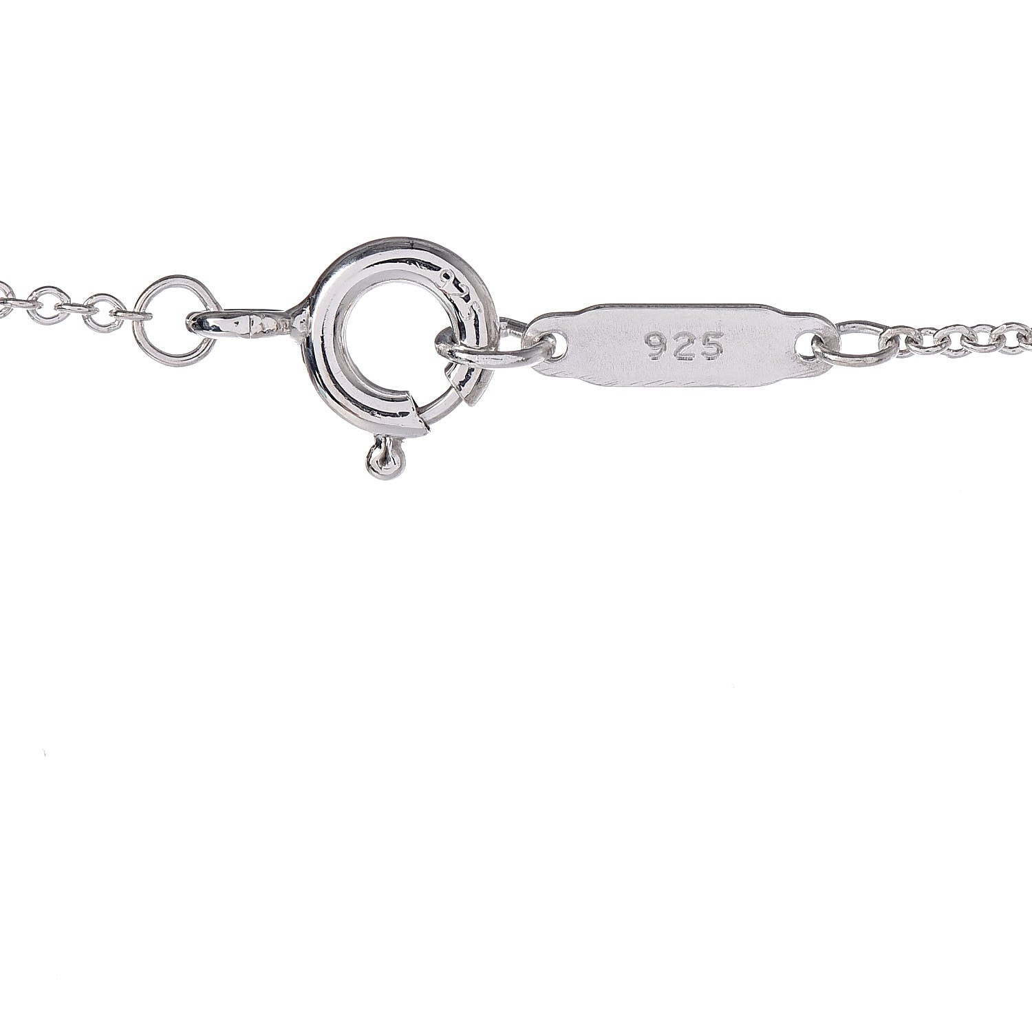 Tiffany Sterling Silver 18K Rose Gold 1837 Interlocking Circles Pendant Necklace 6 of 7