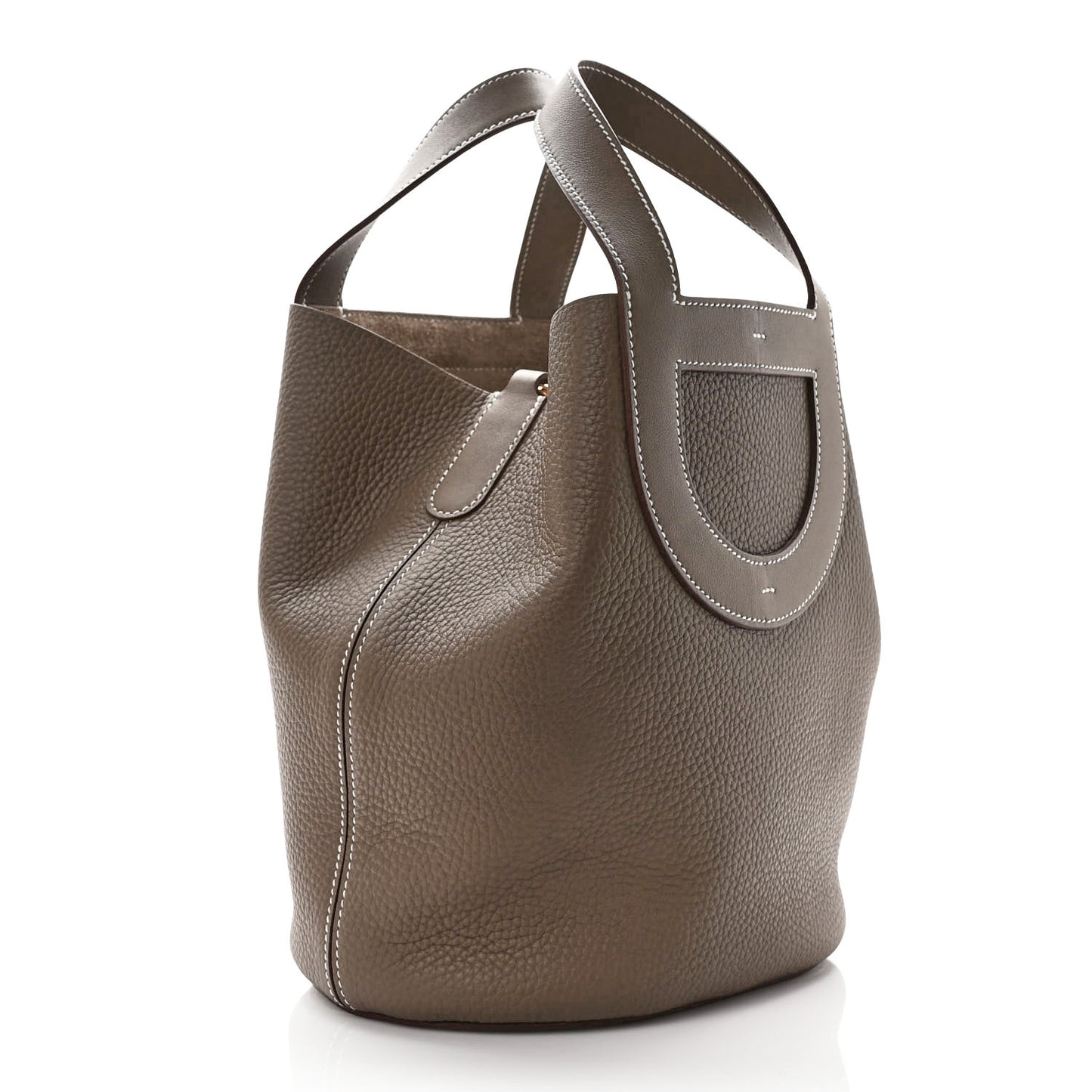 Taurillon Clemence Swift In-The-Loop 23 Bag Etoupe