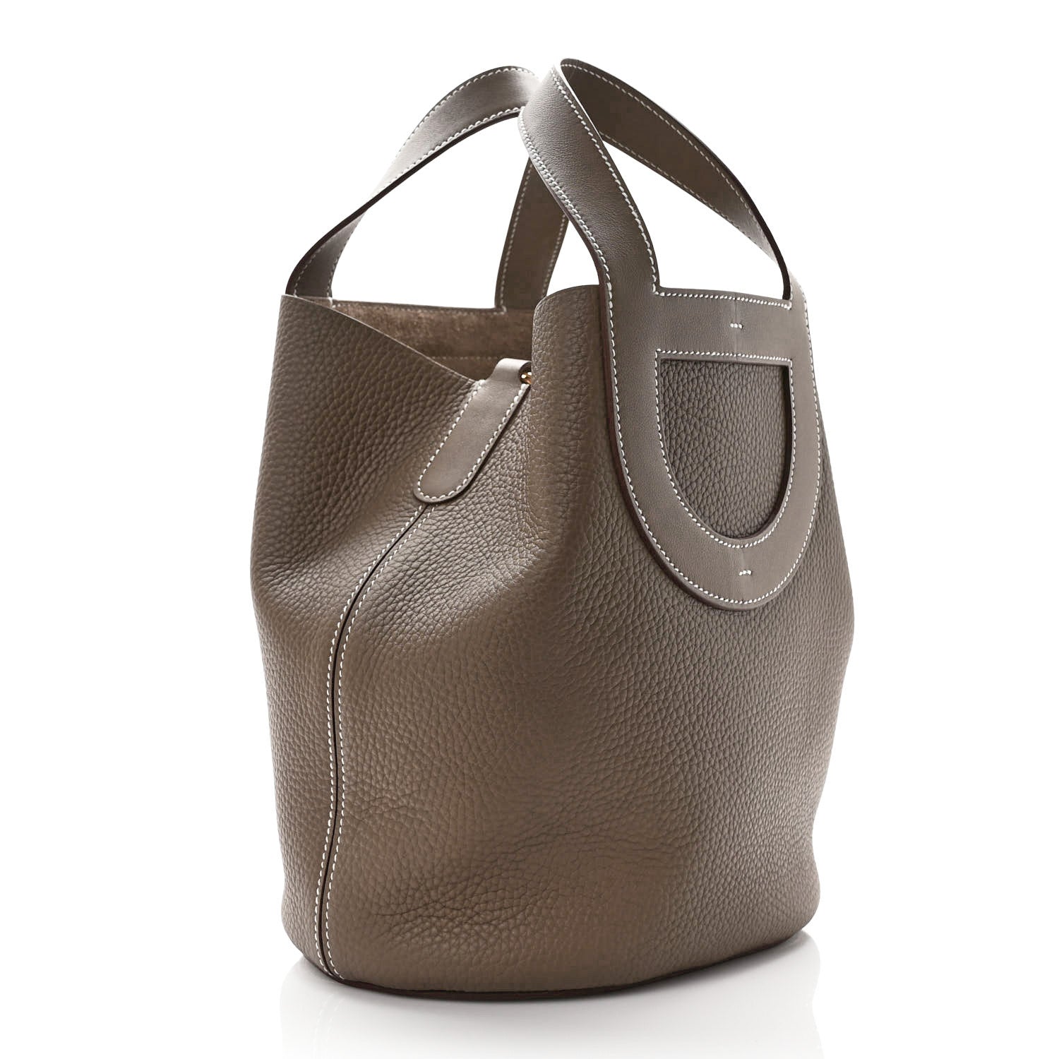 Hermes Taurillon Clemence Swift In-The-Loop 23 Bag Etoupe 3 of 8