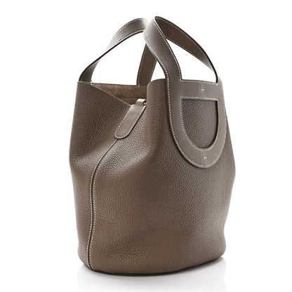 Hermes Taurillon Clemence Swift In-The-Loop 23 Bag Etoupe 3 of 8