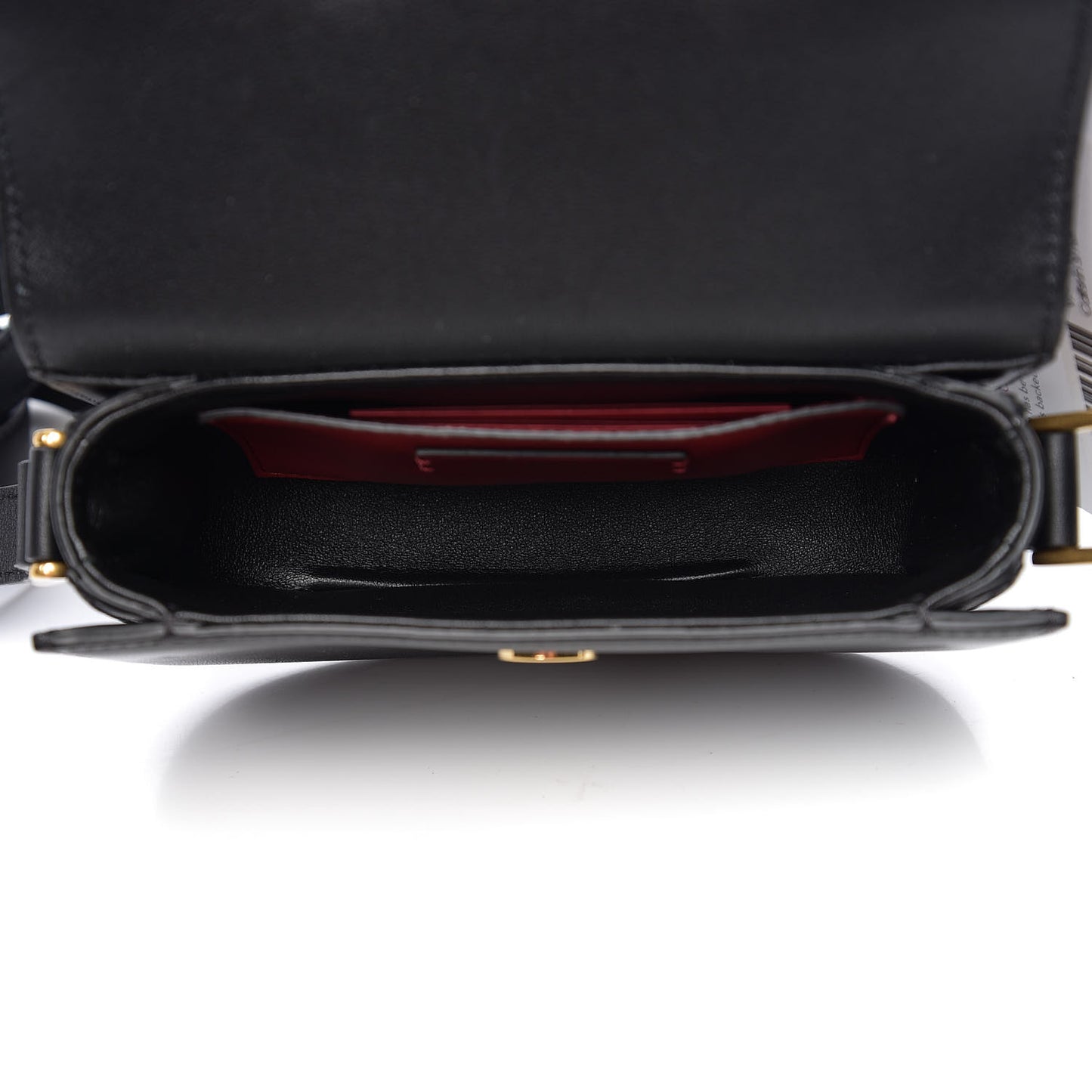 Calfskin Small Supervee Crossbody Bag Black