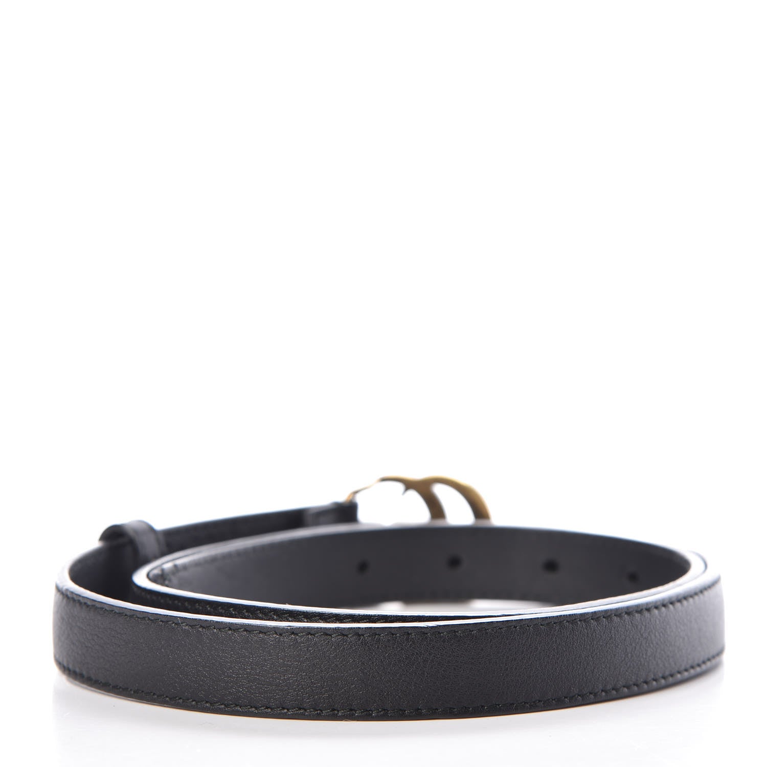 Gucci Calfskin Double G 20mm Belt 85 34 Black 3 of 8