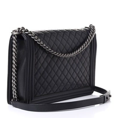 Chanel Caviar Quilted Large Boy Flap Black 5 of 9