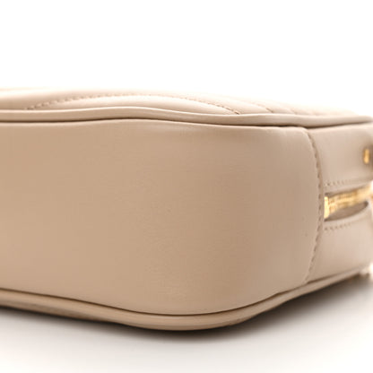 Saint Laurent Calfskin Matelasse Monogram Mini Lou Camera Bag Dark Beige 10 of 10