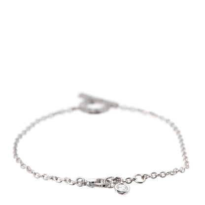 Hermes 18K White Gold Diamond Finesse Bracelet SH 3 of 5