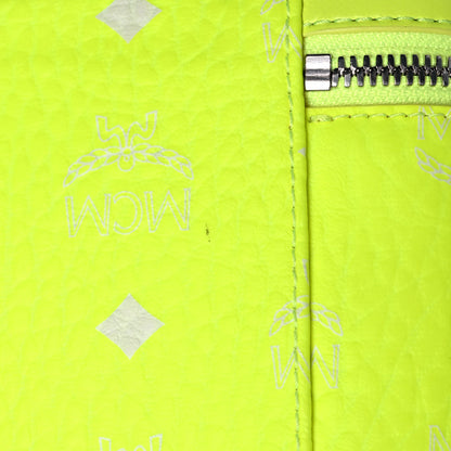 MCM Visetos Vanity Case Neon Yellow 10 of 11