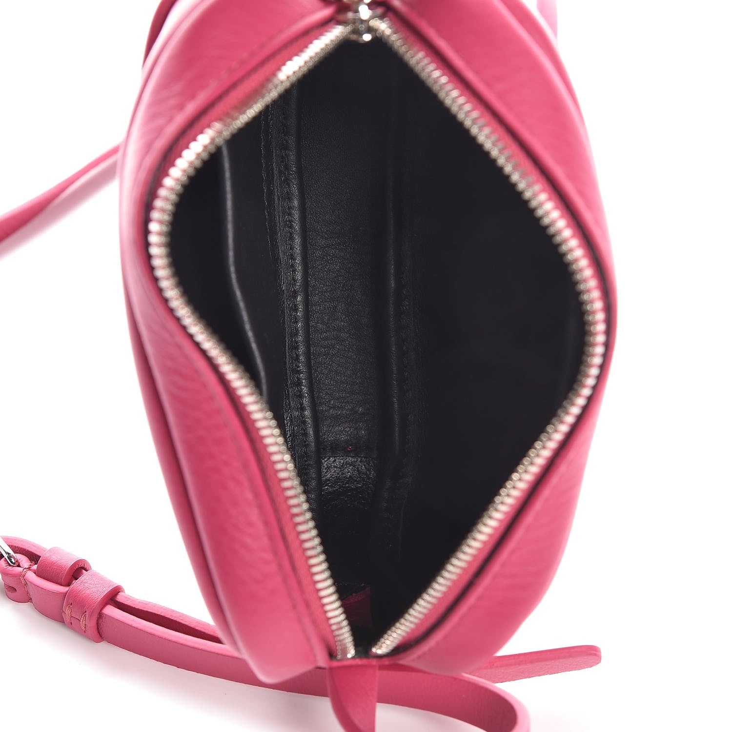 Balenciaga Calfskin Logo XS Everyday Camera Bag Rose Indien Black 5 of 7