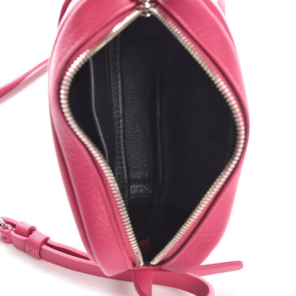 Balenciaga Calfskin Logo XS Everyday Camera Bag Rose Indien Black 5 of 7