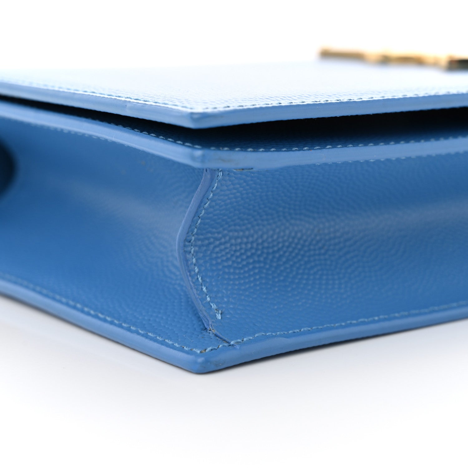 Saint Laurent Grain De Poudre Classic Kate Monogram Clutch Blue Clair 9 of 11