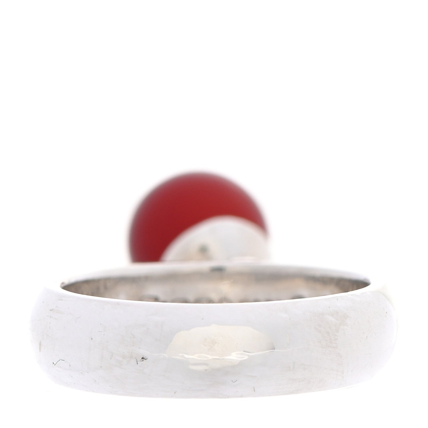 Tiffany Sterling Silver Carnelian Dangle Ring 50 5.5 3 of 6