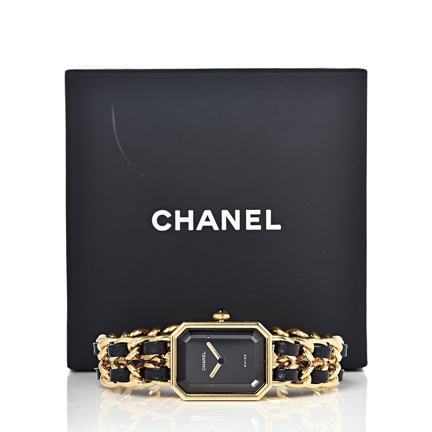 Chanel Stainless Steel Lambskin 20mm Chain Premiere Quartz Watch Gold M 11 of 11