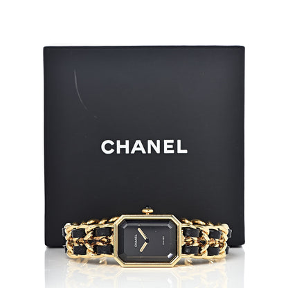 Chanel Stainless Steel Lambskin 20mm Chain Premiere Quartz Watch Gold M 11 of 11