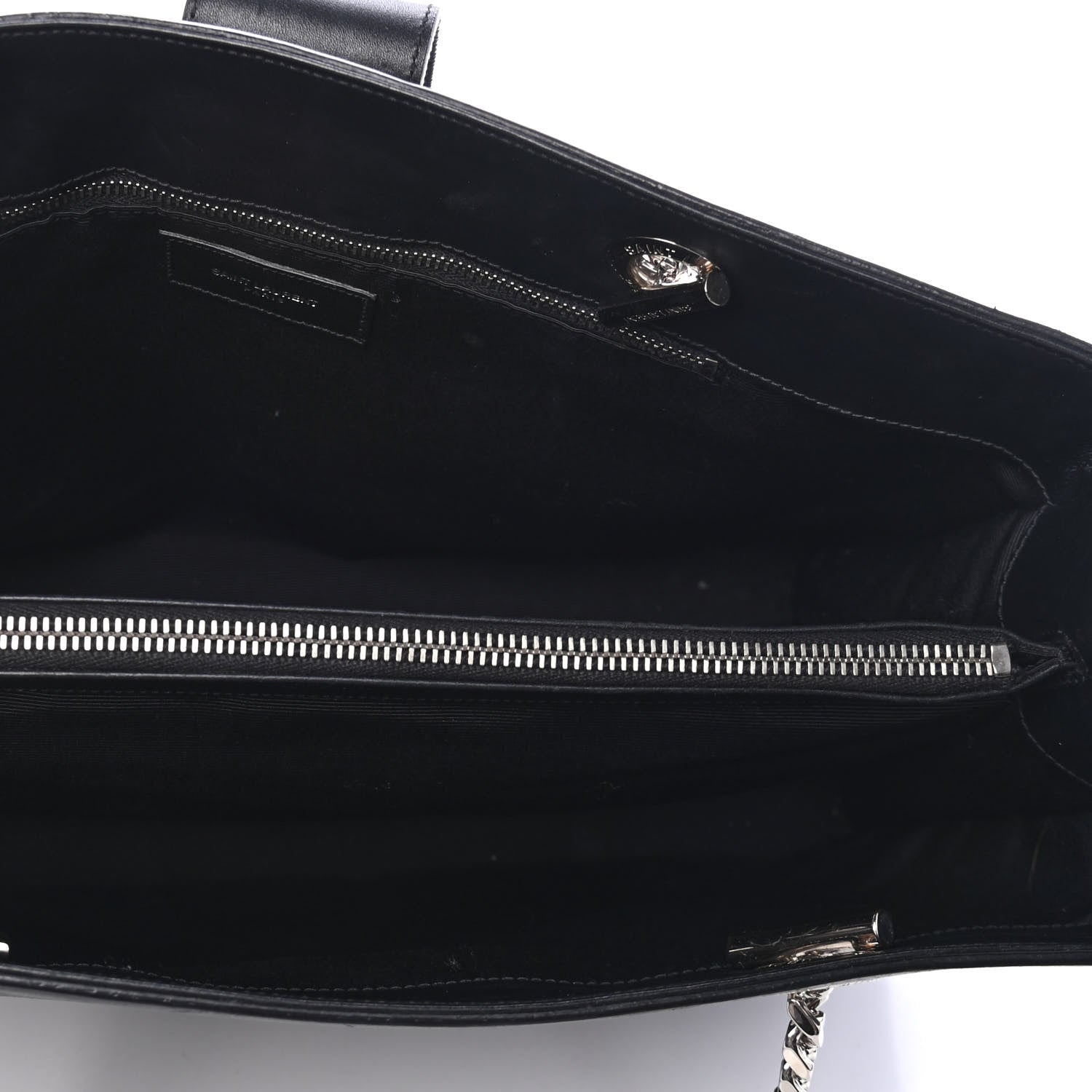Saint Laurent Calfskin Classic Monogram Shopping Bag Black 3 of 4