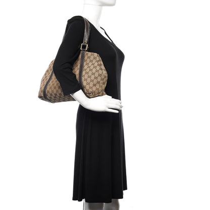Gucci Monogram Medium New Ladies Web Tote Dark Brown 2 of 13