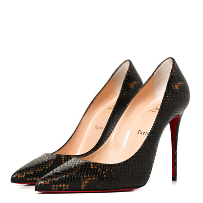Christian Louboutin Calf Amazonia So Kate 100 Pumps 39 Dark Brown 3 of 11