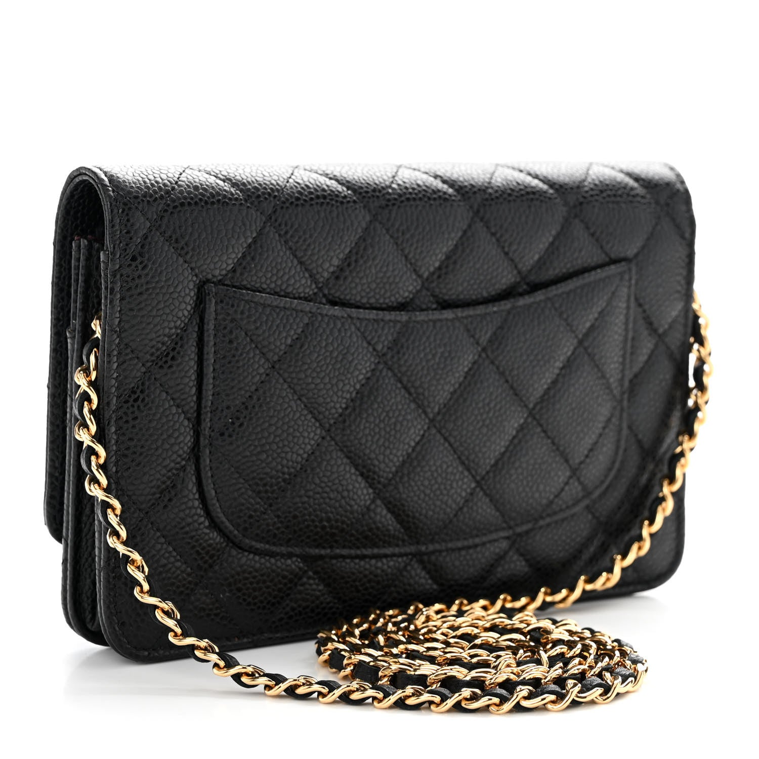 Chanel Caviar Quilted Wallet on Chain WOC Black 3 of 11