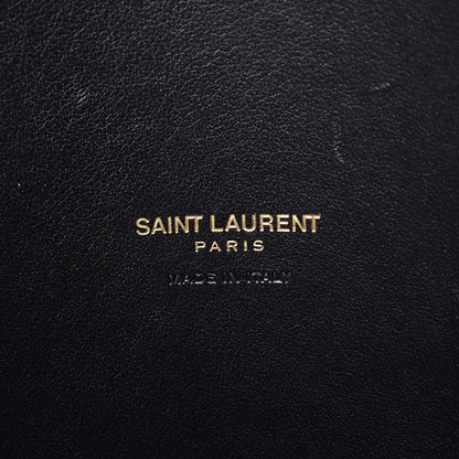Saint Laurent Calfskin Crocodile Embossed Small Sac de Jour Black 7 of 9