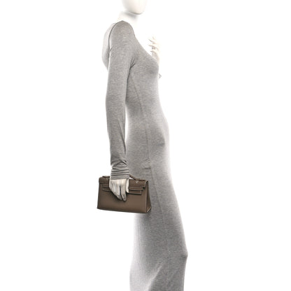 Hermes Swift Kelly Pochette Clutch Etoupe 2 of 10