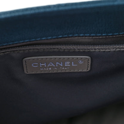 Chanel Caviar Quilted Grand Shopping Tote GST Blue 5 of 8