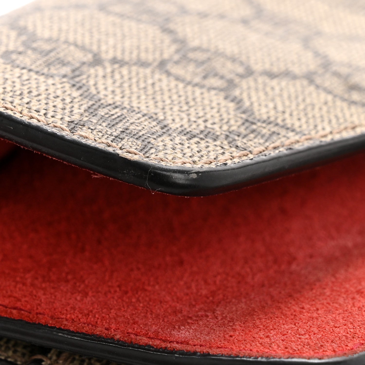 Gucci GG Supreme Monogram Suede Mini Dionysus Shoulder Bag Beige Ebony Vulcanic Red 14 of 14