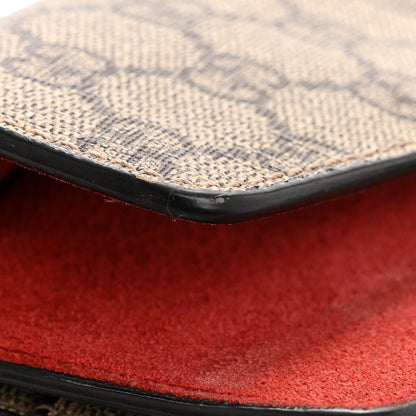 Gucci GG Supreme Monogram Suede Mini Dionysus Shoulder Bag Beige Ebony Vulcanic Red 14 of 14