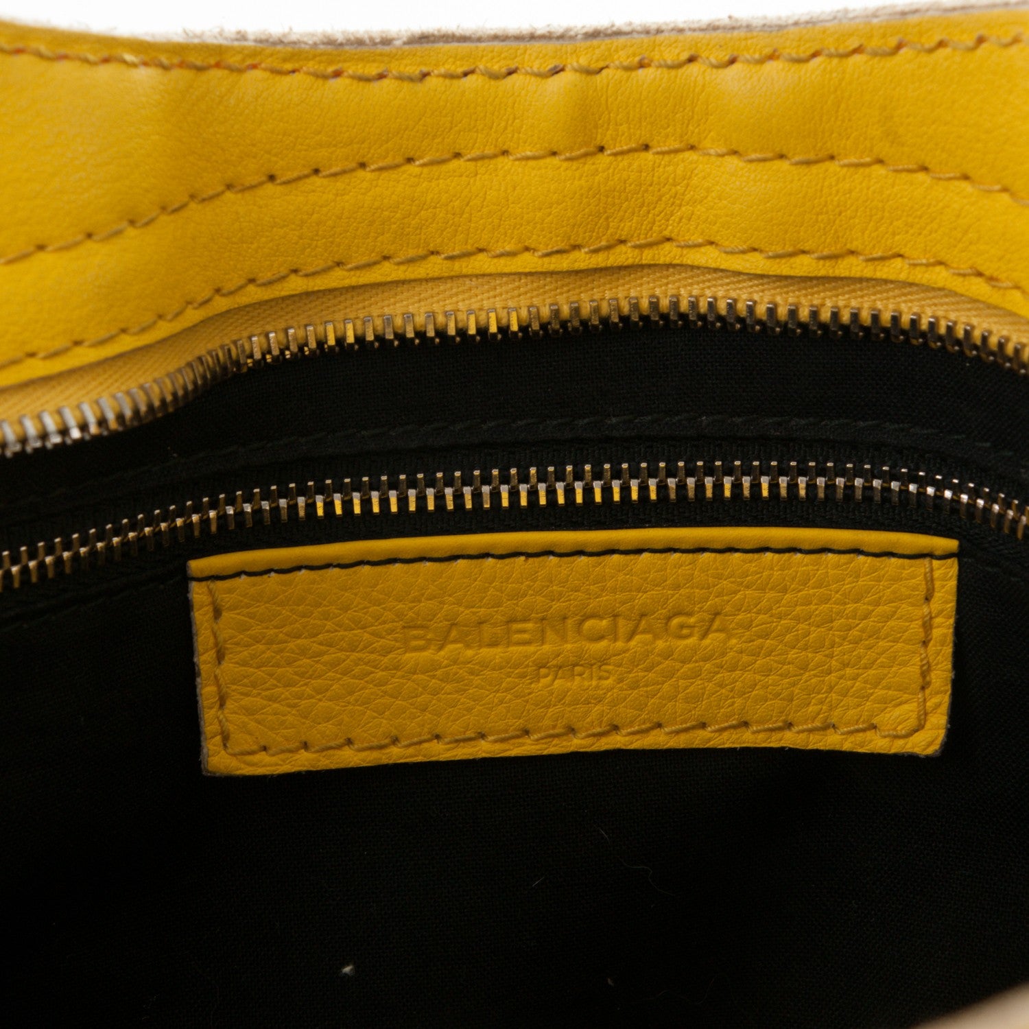 Balenciaga Supple Grained Calfskin Classic Silver Hardware Highlight City Jaune Soleil 7 of 11