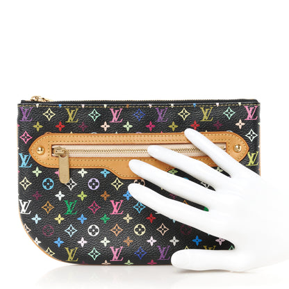 Louis Vuitton Monogram Multicolor Pochette Plate GM Black 2 of 8