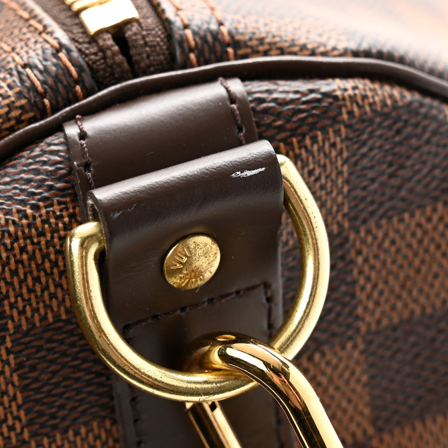 Louis Vuitton Damier Ebene Keepall Bandouliere 55 11 of 12