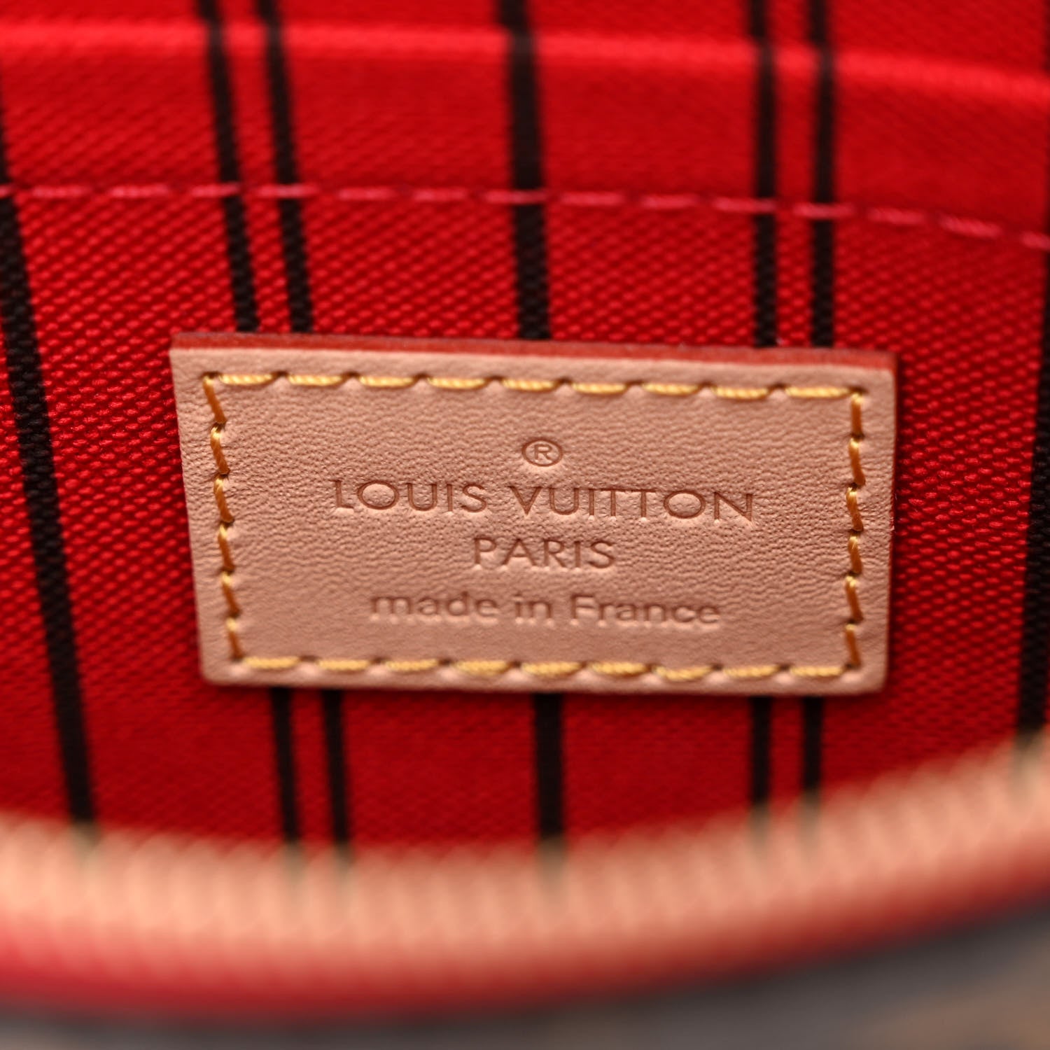 Louis Vuitton Monogram Neverfull MM GM Pochette Cherry 6 of 6
