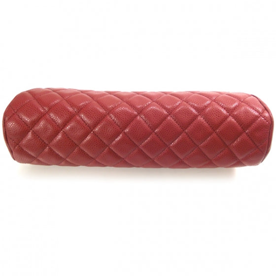Chanel Caviar Quilted Timeless Clutch Red 4 of 10