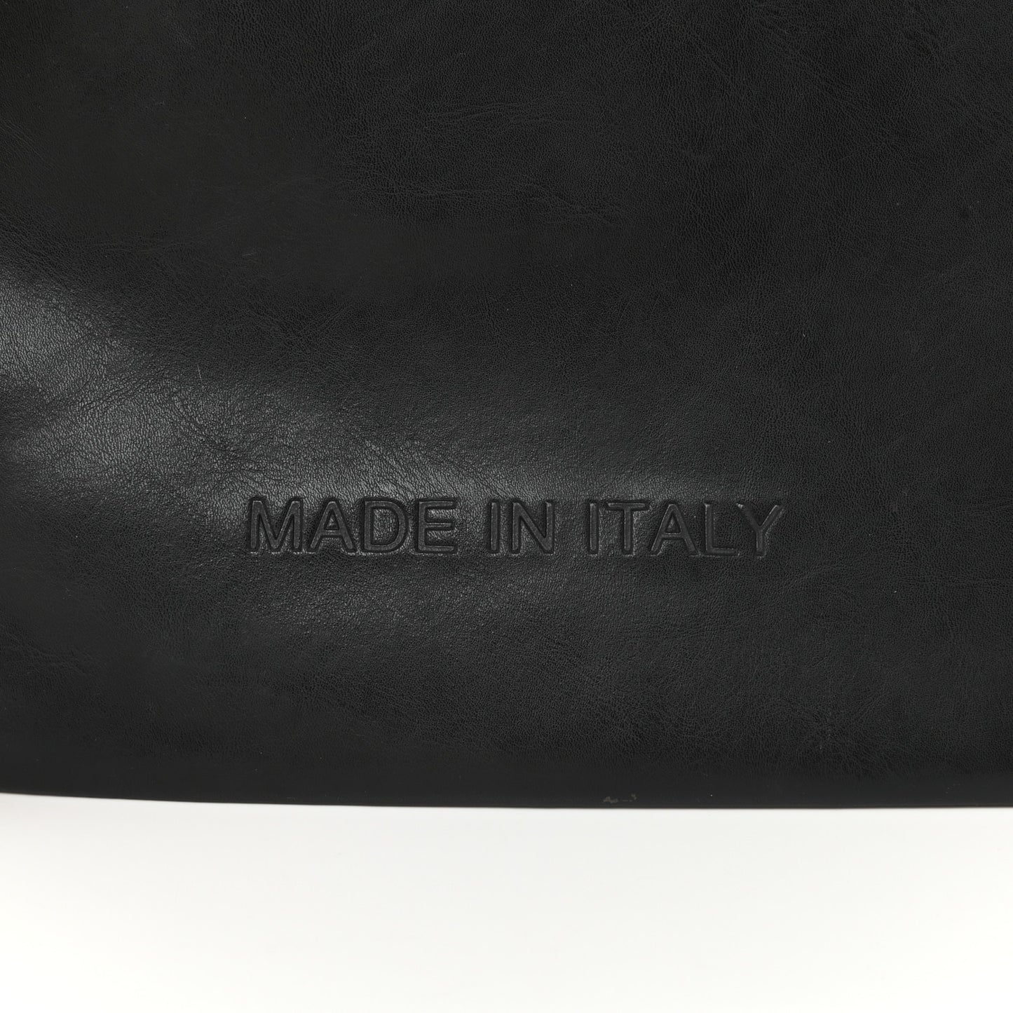 Calfskin Large Made In Clutch Pouch Black