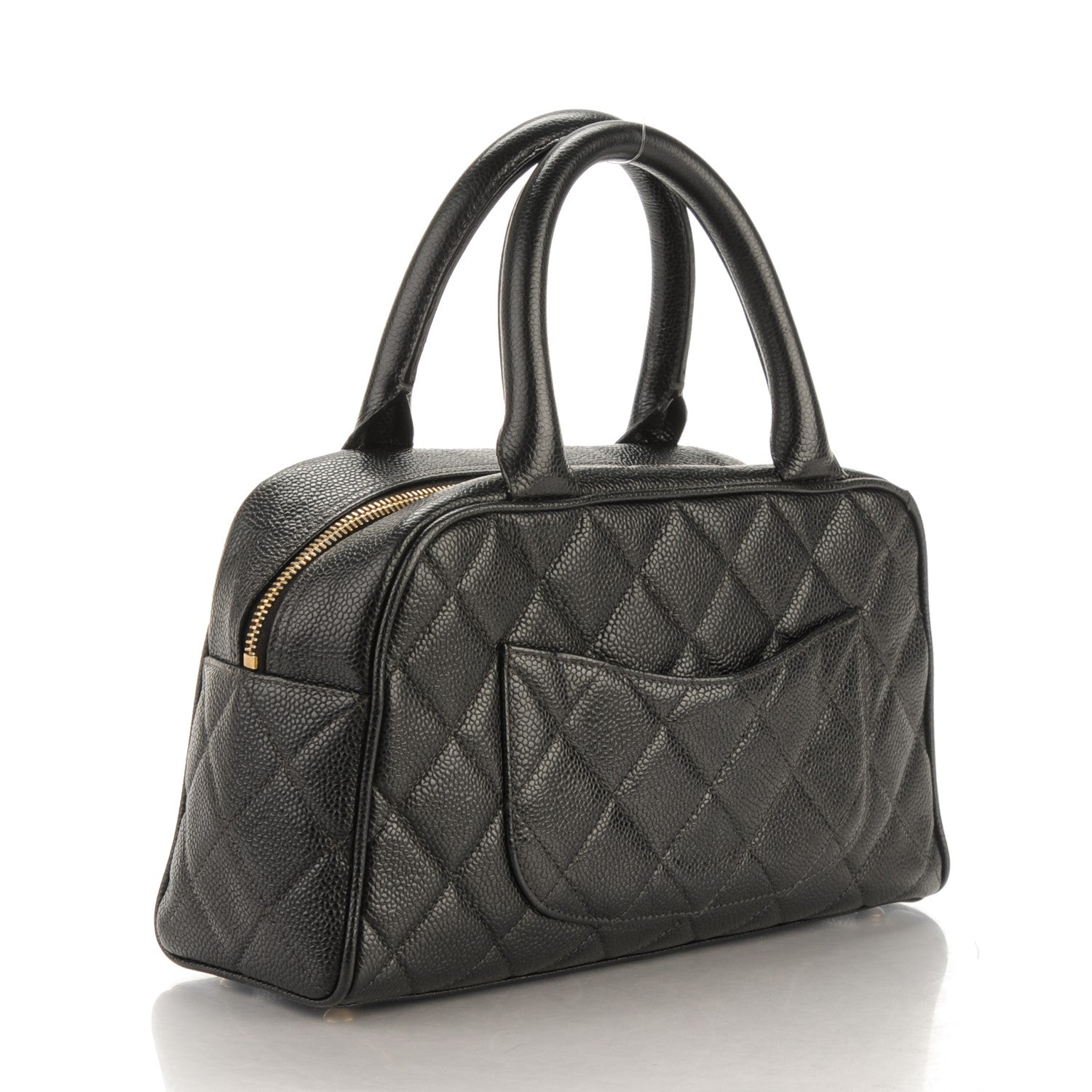 Chanel Caviar Quilted Small Bowler Black 3 of 9